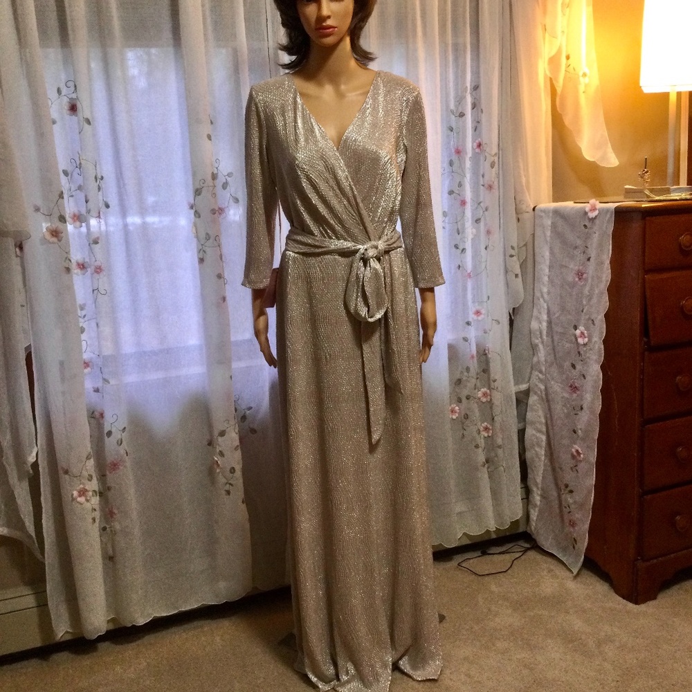 Champagne formal dress by BHLDN